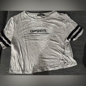 Malibu Sugar camp cropped tshirt